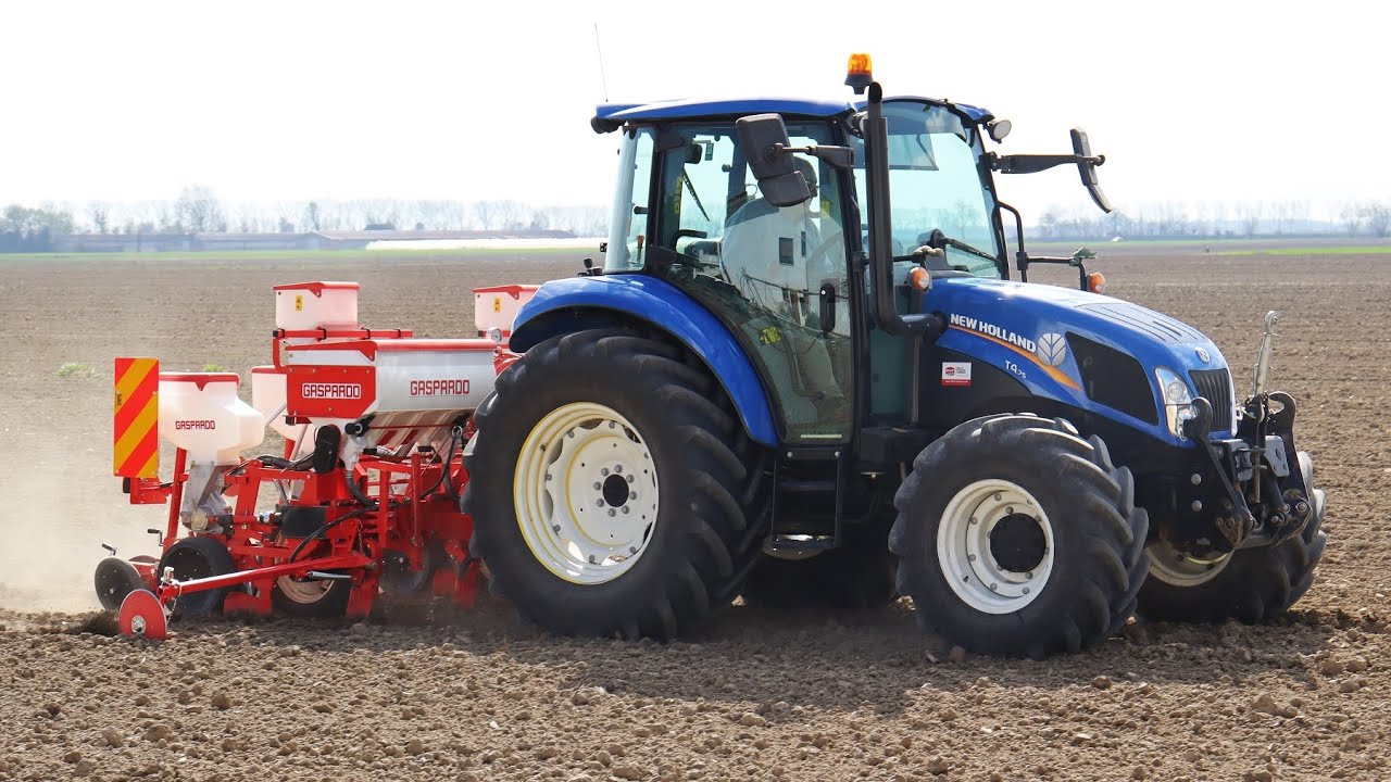 New Holland T4.75 | Gaspardo MT | Semina mais 2023
