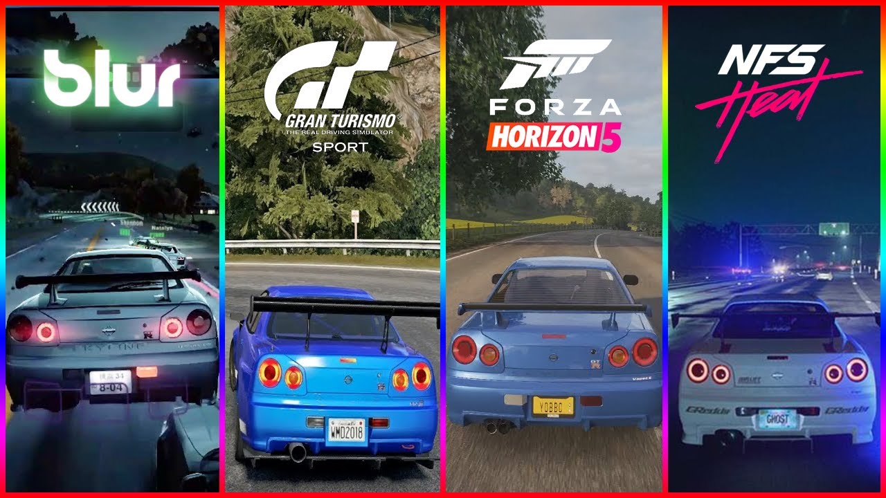 Nissan Skyline Em 15 Franquias de Jogos de Corrida Diferentes