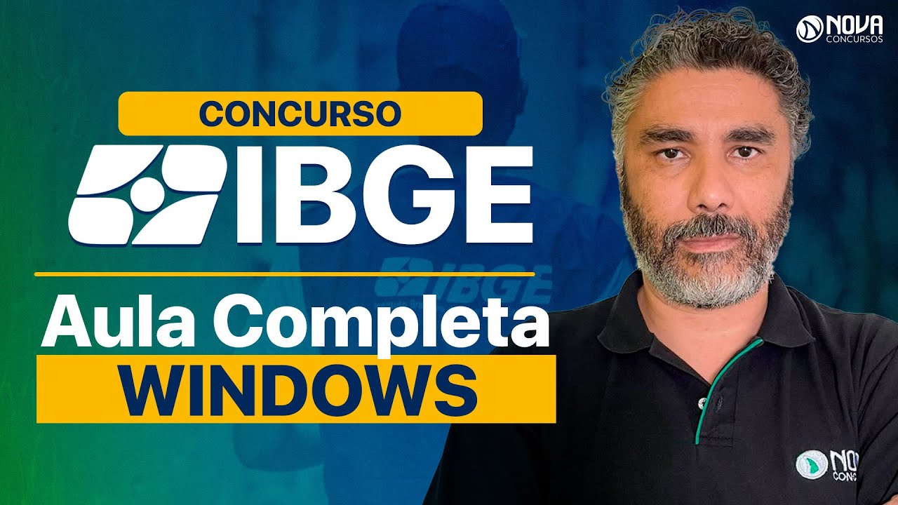 Concurso IBGE 2025: Aula Completa Informática - Windows