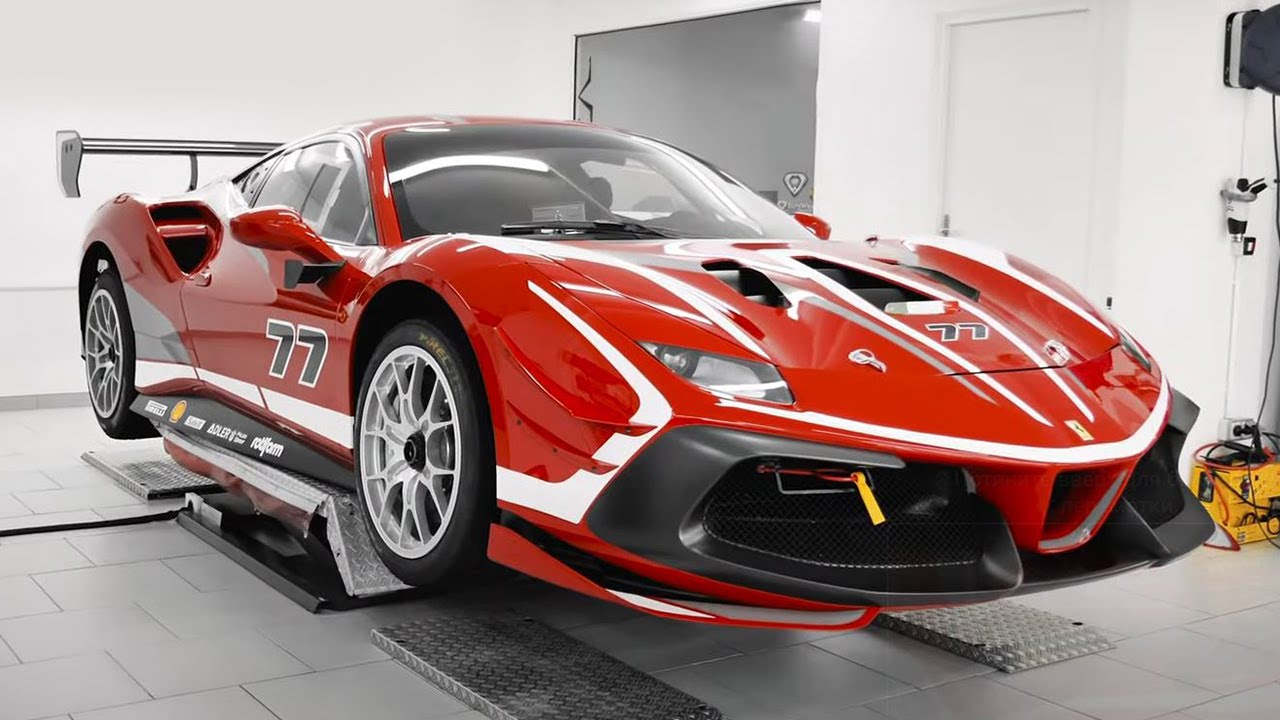 Ferrari 488 Evo Challenge with KRYTEX&trade; protective coating