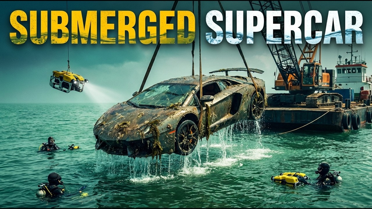 Luxury Car Found Underwater – Extreme Ocean Recovery Mission #luxurycars #Supercar #ai