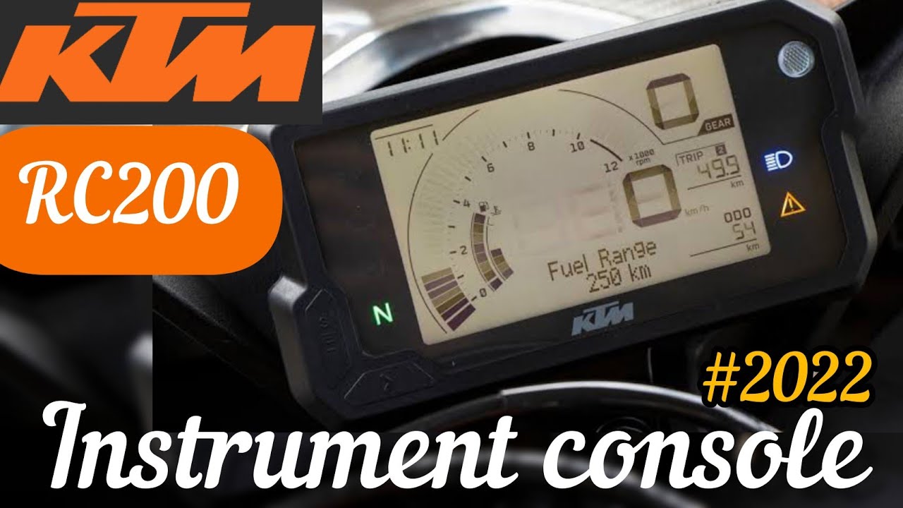 KTM Rc200 bs6 model 2022 complete details about the New instrument console #ktmrc200 #tamil