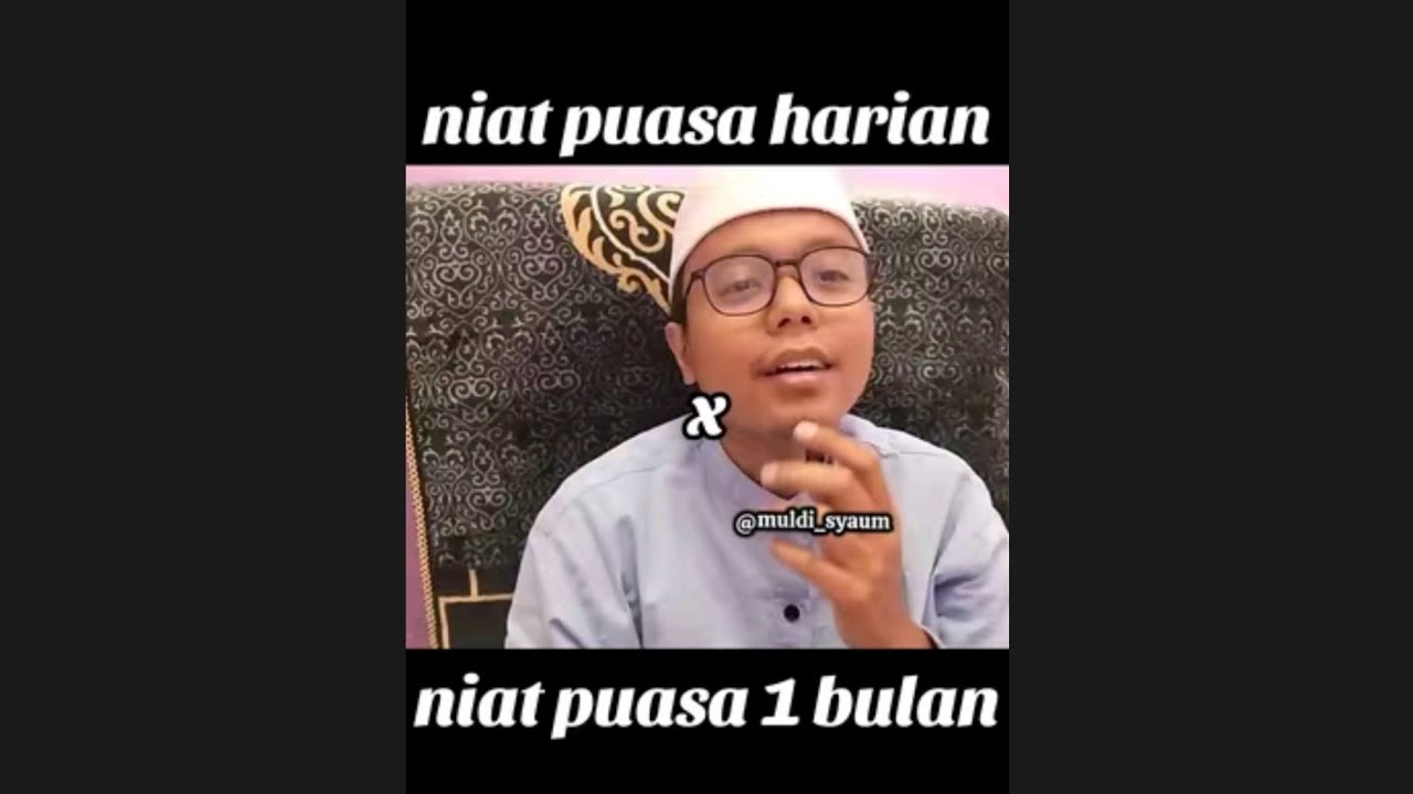 Niat Puasa Ramadhan Harian dan Niat Puasa Ramadhan 1 bulan #ramadan #muldisyaum 