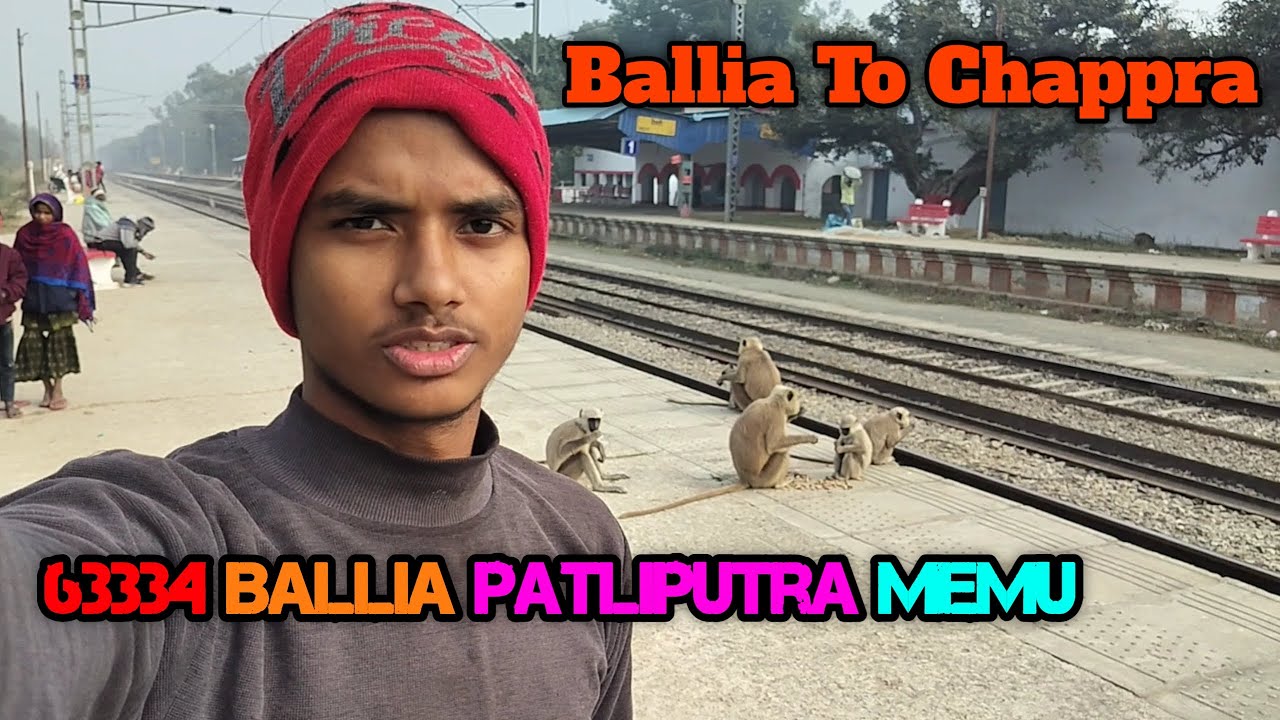 63334 Ballia Patliputra memu train journey Ballia To Chappra journey New train journey #journey