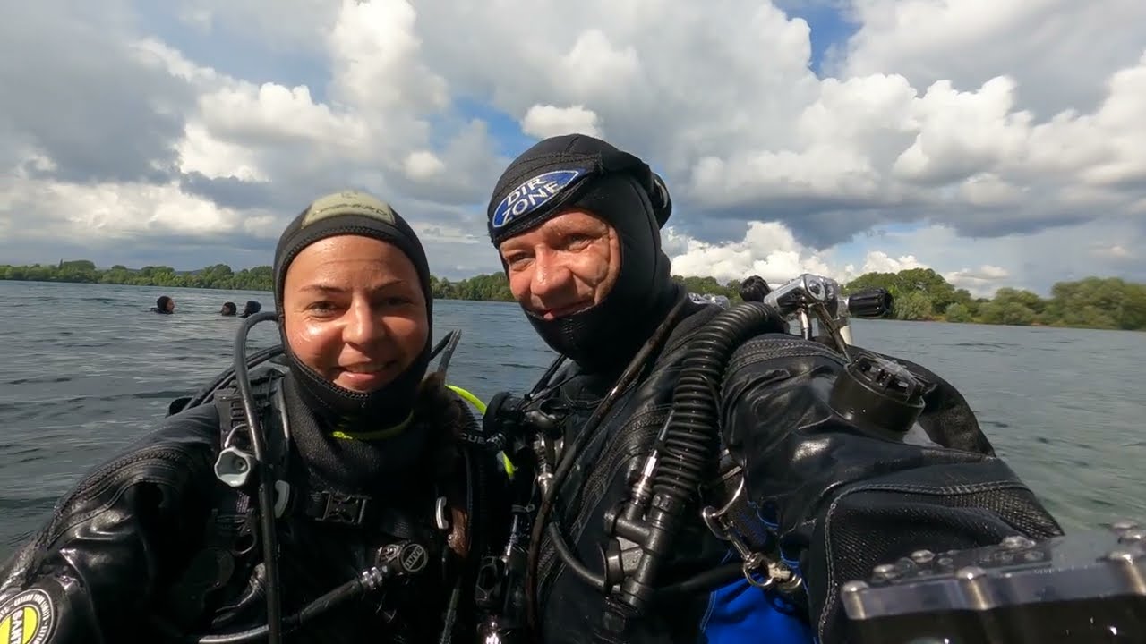 Tauchen im M&ouml;wensee - Nordhausen 🫧🪽 #buddy #scubagirl #soulmates