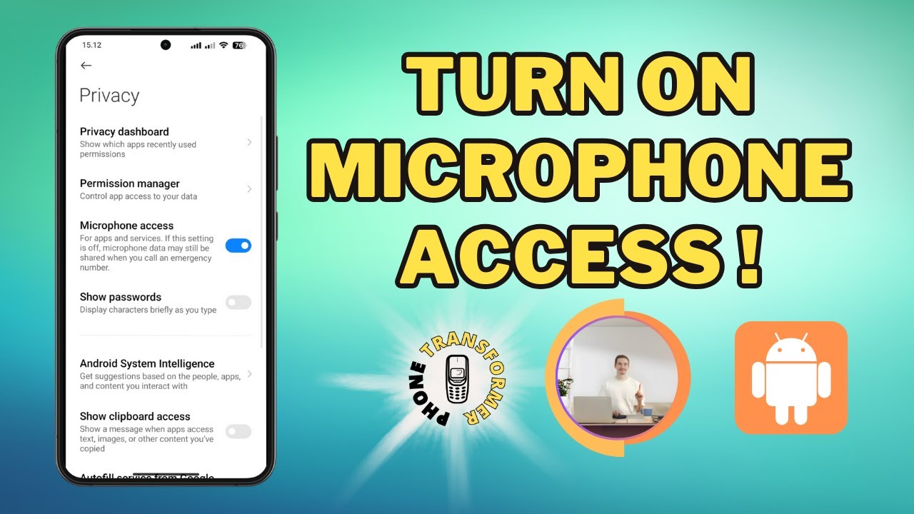 How to Turn On Microphone Access on Android