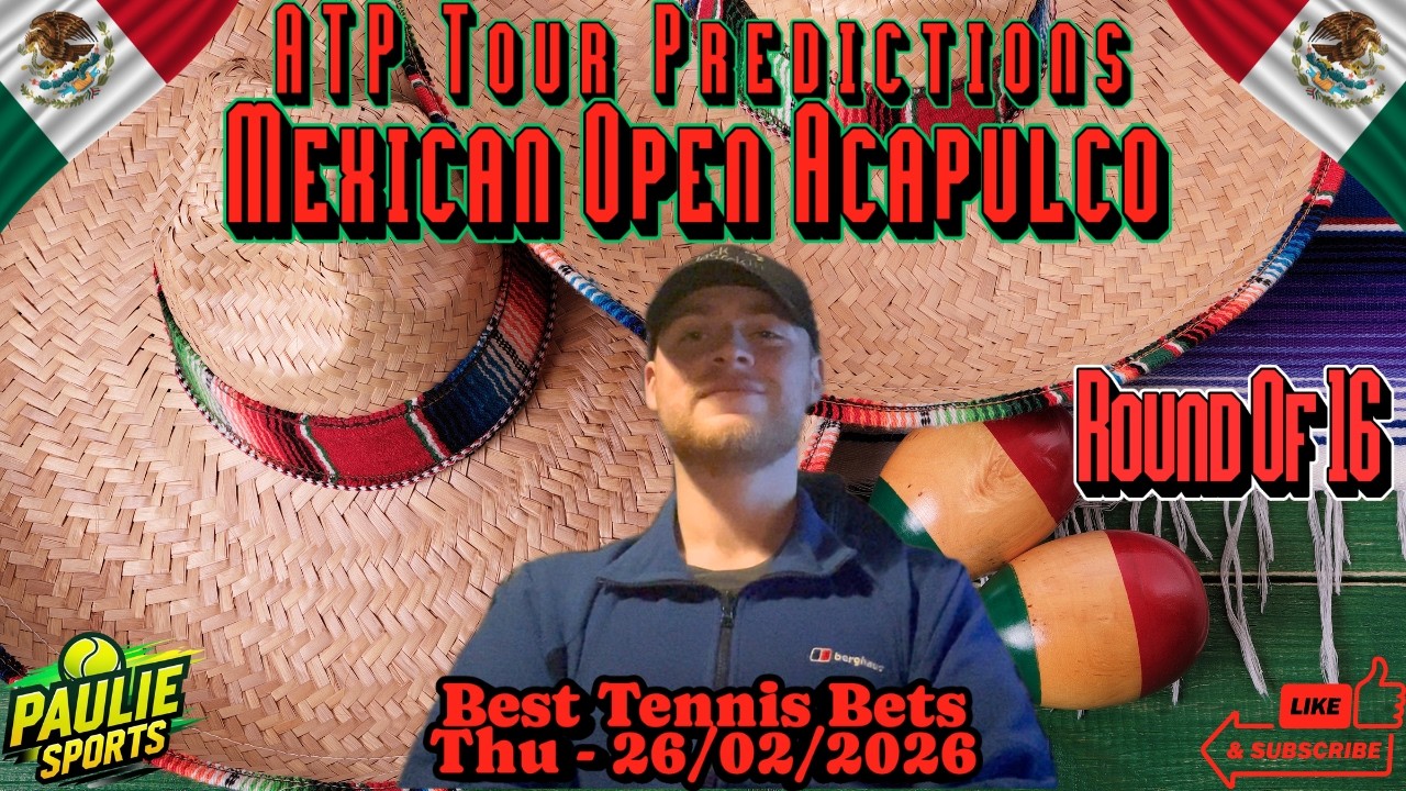 ATP Акапулько | Теннисные прогнозы на сегодня, 26.02.2026 | Анализ ставок #теннис #atp #мексика