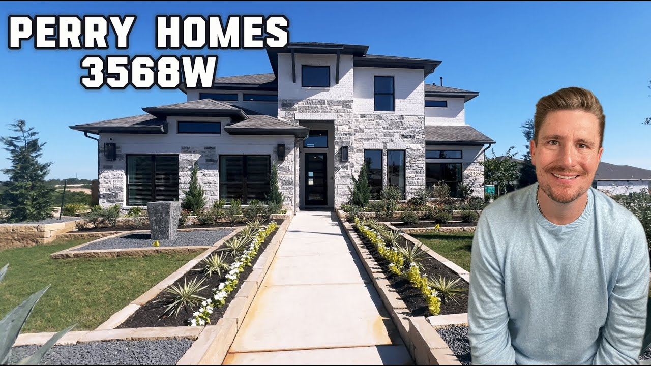 Touring Perry Homes 3568W Plan in Liberty Hill's Lariat Community - Is This Perry's Best Model Home?