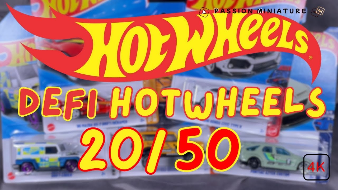 Défi Hotwheels semaine (20)  je vous présente mes 5 dernières trouvailles.