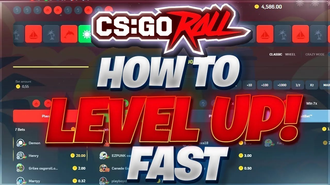 CSGOROLL The Best Way to LEVEL UP Fast