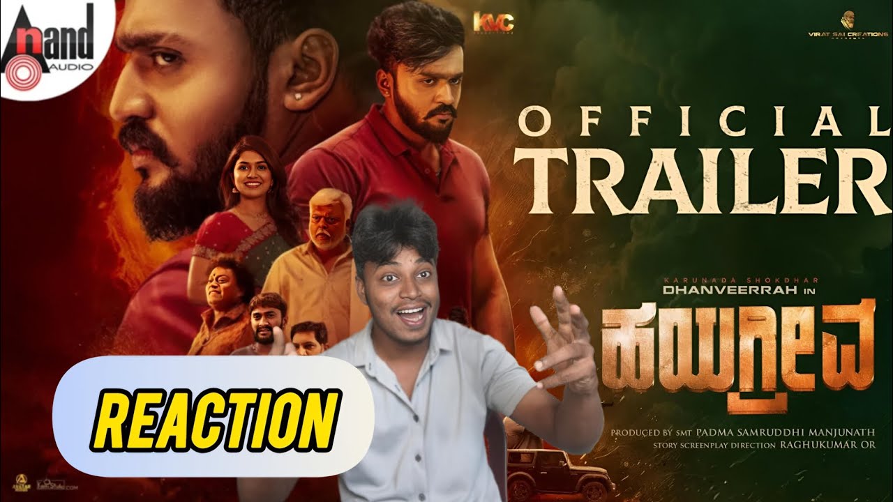 HAYAGRRIVA TRAILER  reaction | Dhanveerrah | Sanjana Anand | Judah Sandhy | Raghukumar OR