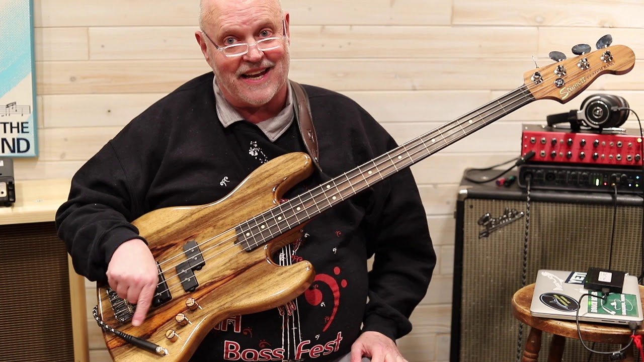 Product Review - Stinnett Custom Bass,  P/J Black Korina Orange Stripes
