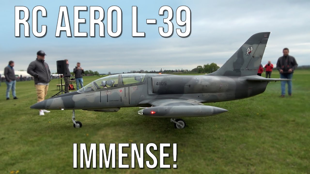 Giant RC Jet Aero L-39 Albatros Fine Scale Model Turbine Driven Flying At Flight Show