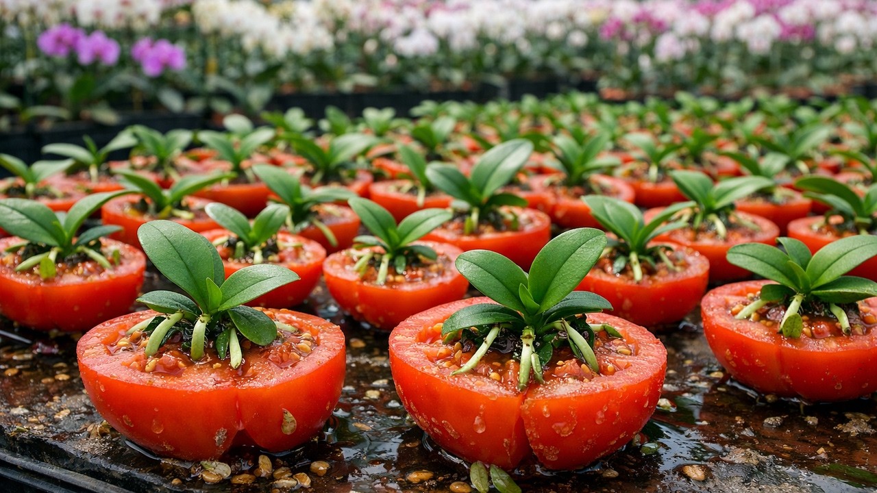 Propagating Orchids Using Tomatoes – Shocking Results After Just 7 Days!