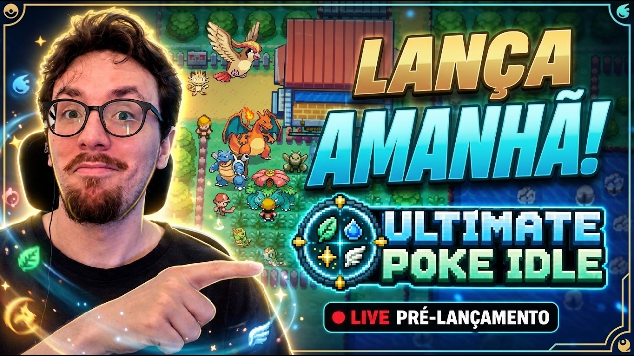 🔴 ULTIMATE POKE IDLE AO VIVO: AMANH&Atilde; LAN&Ccedil;A! RMT, MARKET E COMO COME&Ccedil;AR
