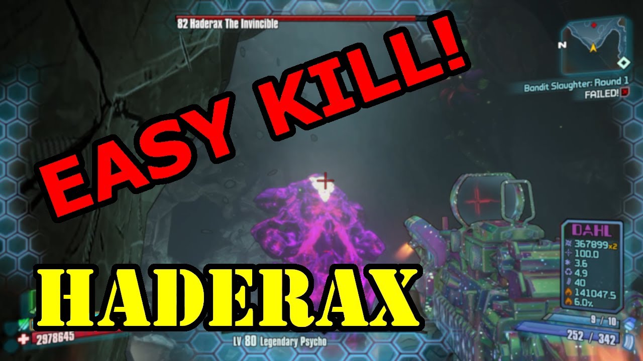 Haderax Solo-Kill w/ Krieg Guide [Borderlands 2]