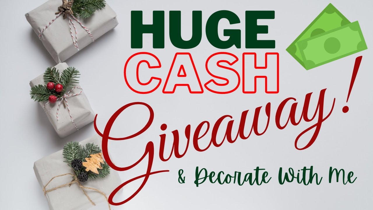 *CLOSED* $1,000 CASH GIVEAWAY! | Setting Up Our Christmas Village