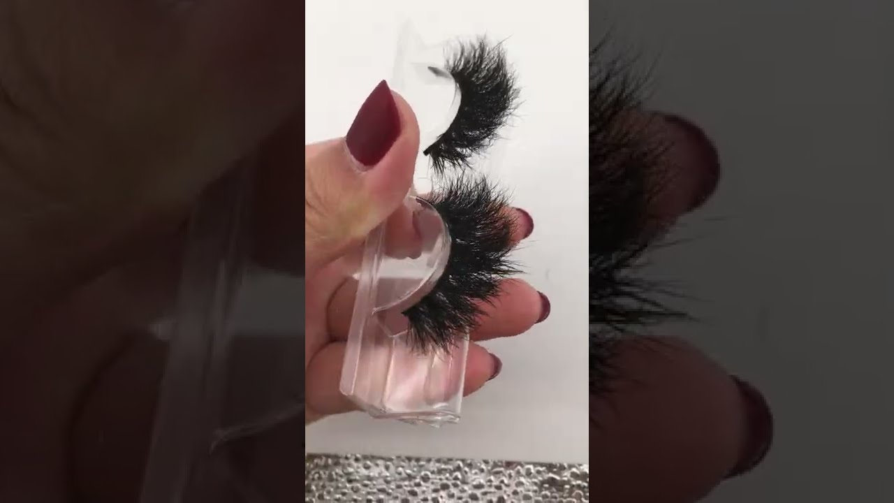 wholesale 20mm mink lashes best eyelash vendors with custom eyelash packaging boxes.