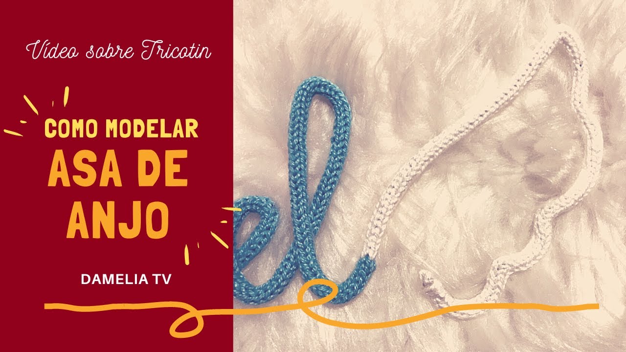 Como modelar ASA DE ANJO | Tutorial de TRICOTIN passo a passo