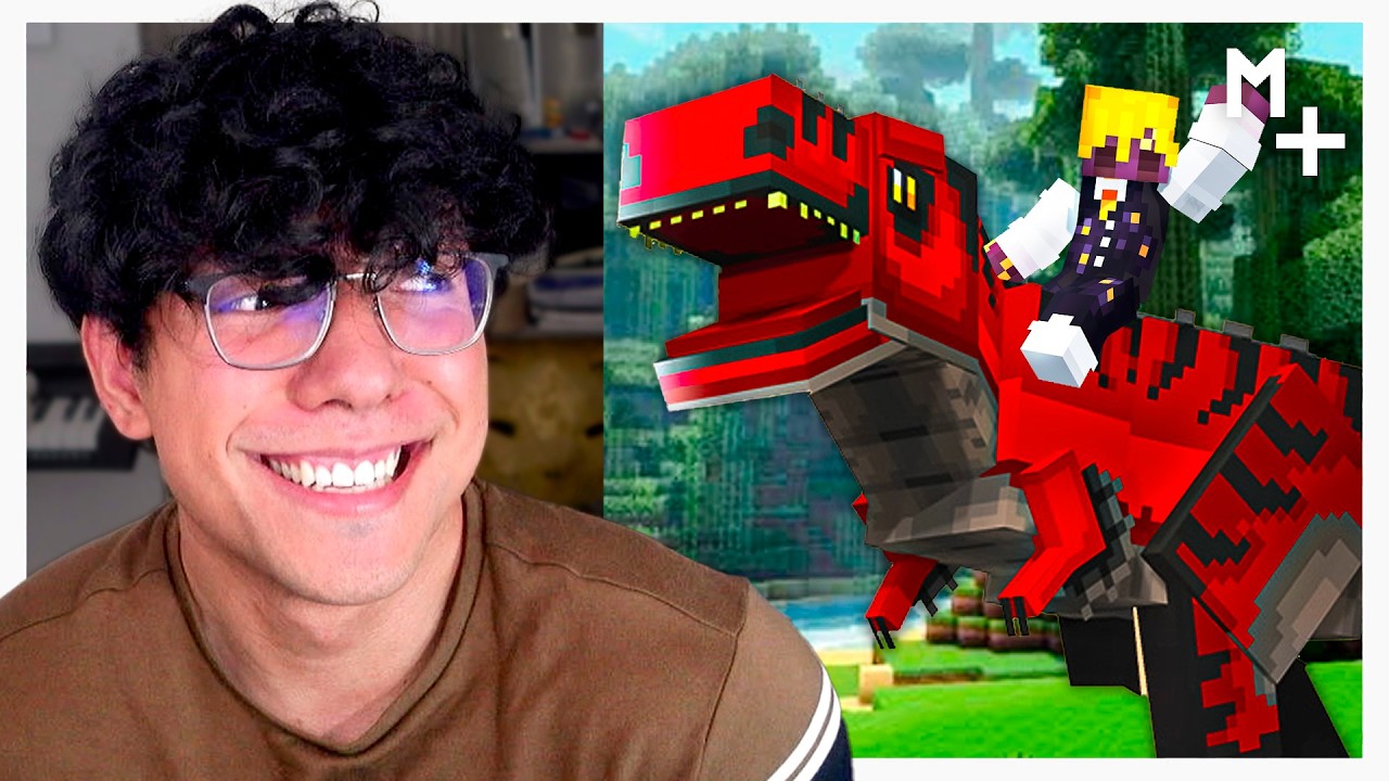 Mi Nuevo DINOSAURIO MASCOTA en Minecraft Saga #49 💀🌙