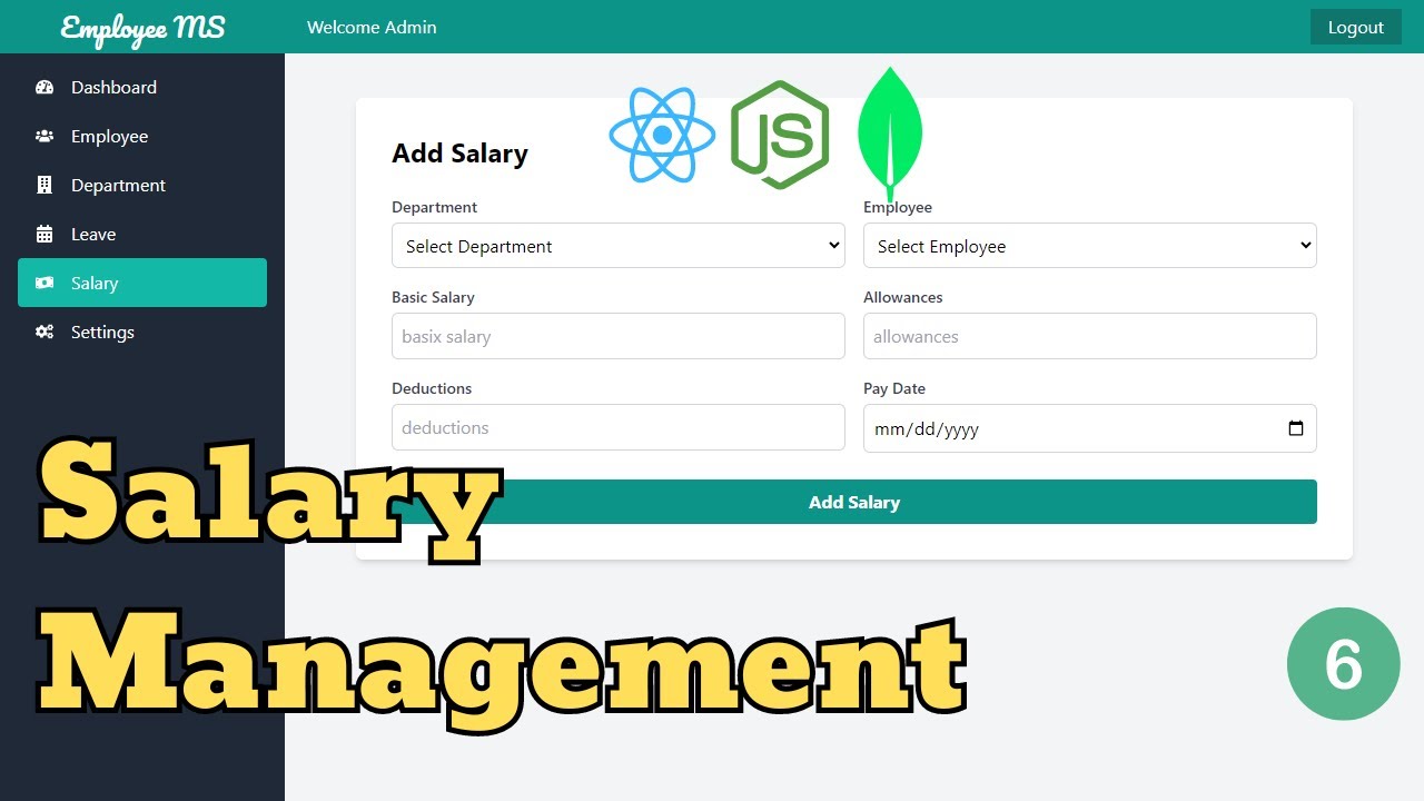 Employee Salary Management in MERN Stack &ndash; Add & Display Employee Salaries (Part 6)