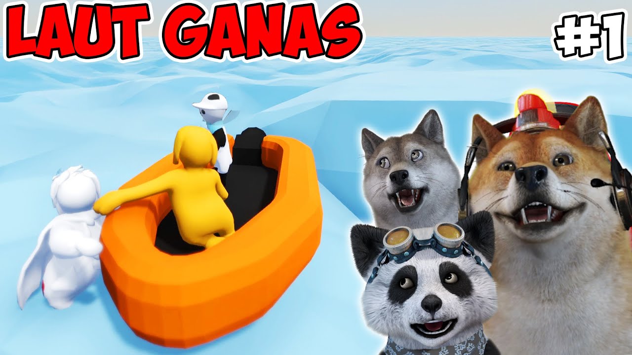 TRIO LETOY BERPETUALANG DI GUNUNG! - HUMAN FALL FLAT INDONESIA