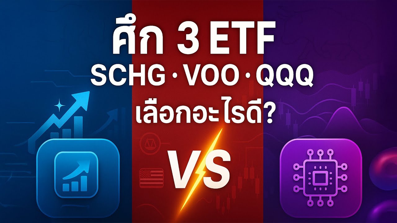 เลือกอะไรดี? ศึก 3 ETF สายเติบโต SCHG vs VOO vs QQQ