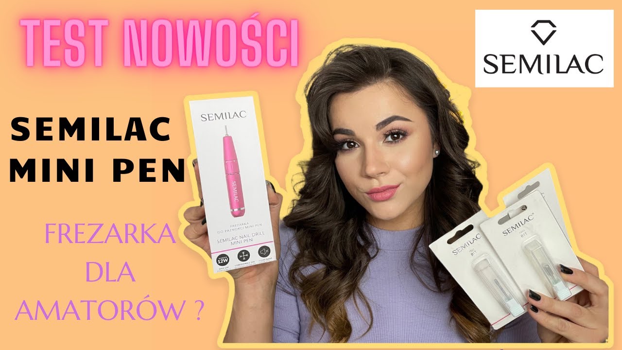 🚧 Mój pierwszy raz z .... frezarką ! 💅 TEST FREZARKI DO ZDEJMOWANIA HYBRYD SEMILAC MINI PEN 🖊