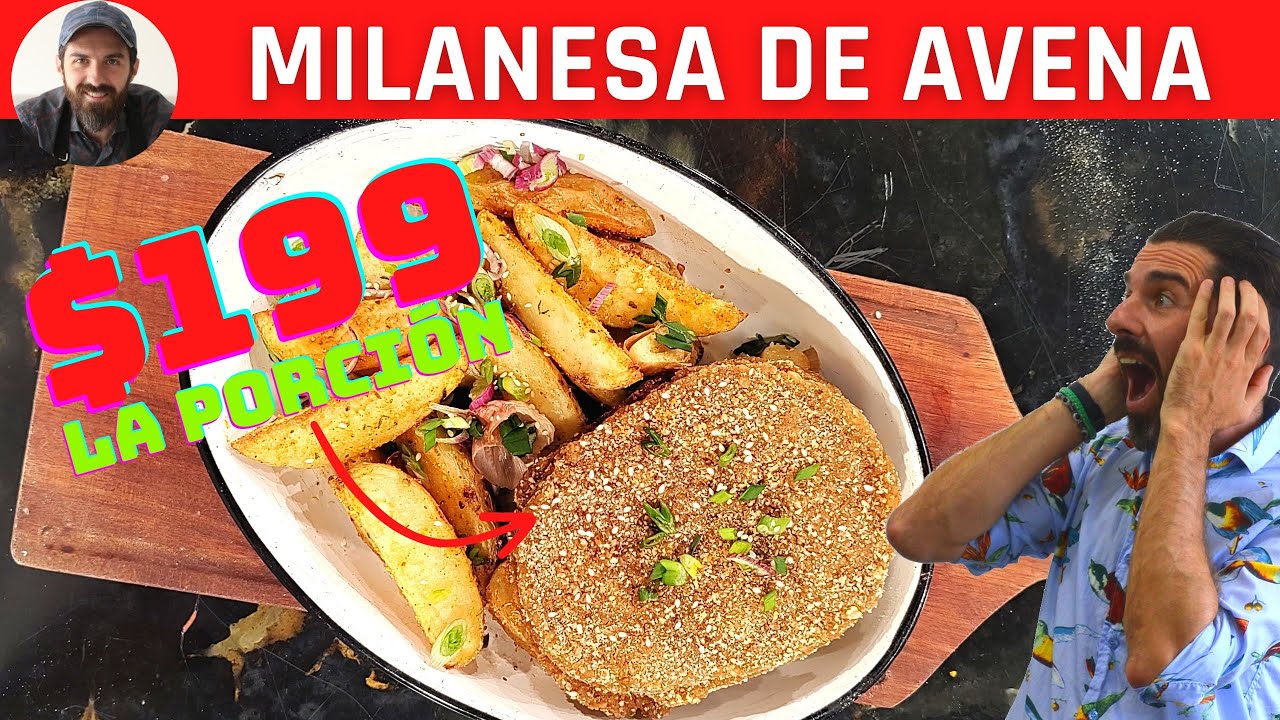 Milanesa de avena 100% vegana y económica 💣 $199 la porción 💥 Por Pablo Martin