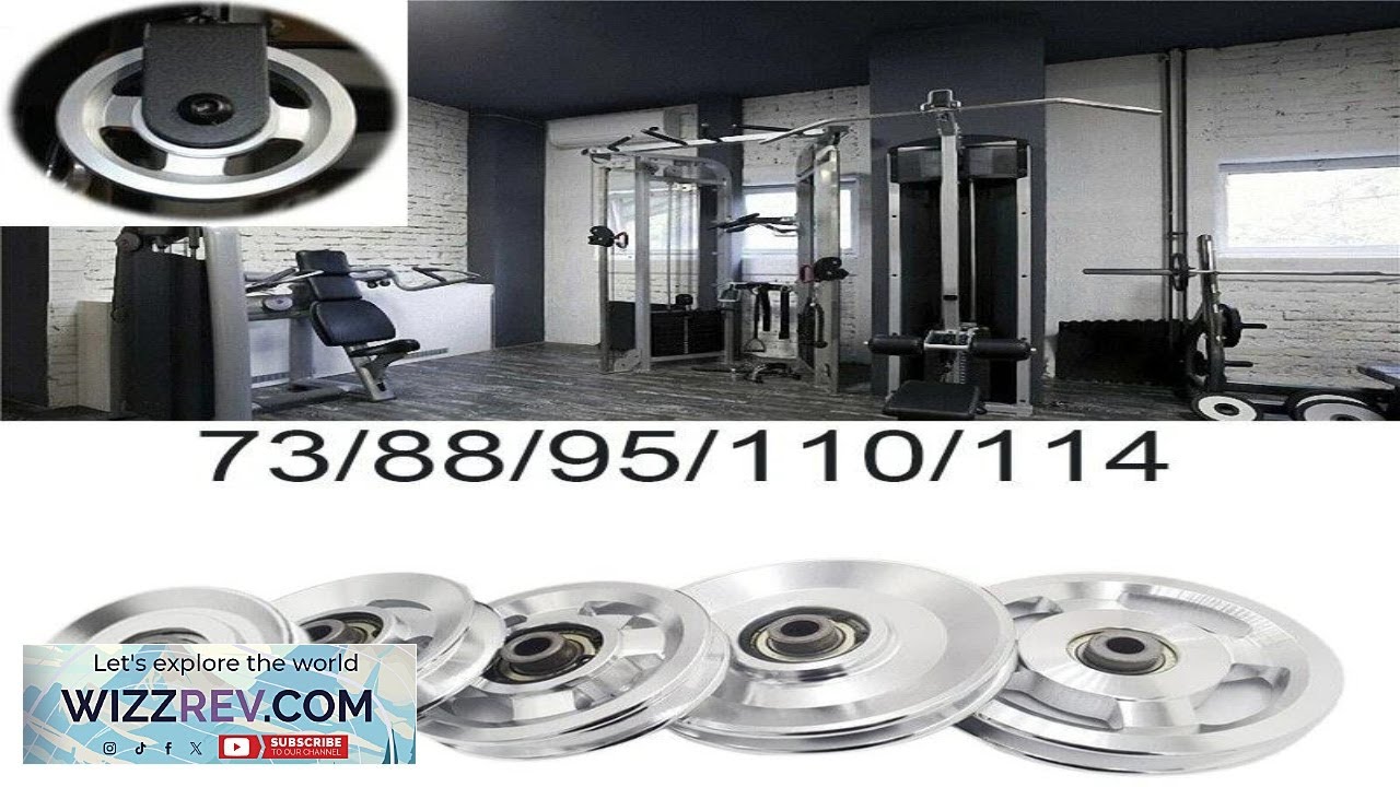 Aluminum Alloy Bearing Pulley Wheel Cable Machine Home Gym Fitness Equipment NEW