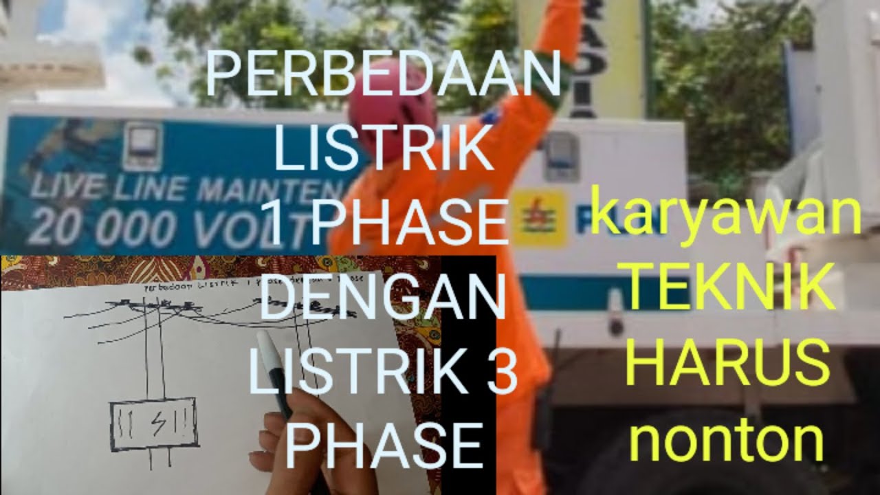 PERBEDAAN LISTRIK 1 PHASE DENGAN  LISTRIK 3 PHASE