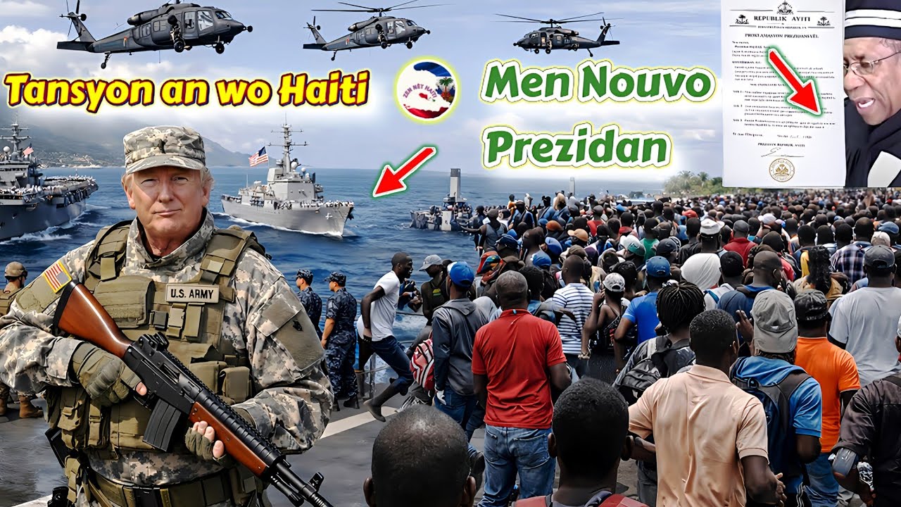 3Fev 3Bato 2Gè Ameriken Fèk Debake Ayiti Tout Moun kouri Trump Bat Boudal Yo Vin Met Nouvo Prezidan