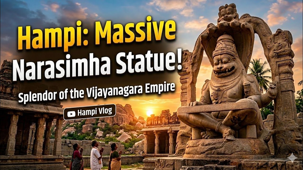 Hampi Narasimha Temple History & Facts | Largest Monolithic Statue in Hampi | World Heritage Site