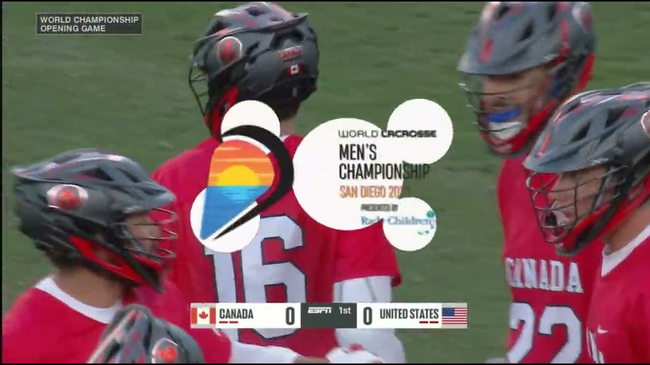 Canada vs USA Men's World Lacrosse Championship 2023 Pool play