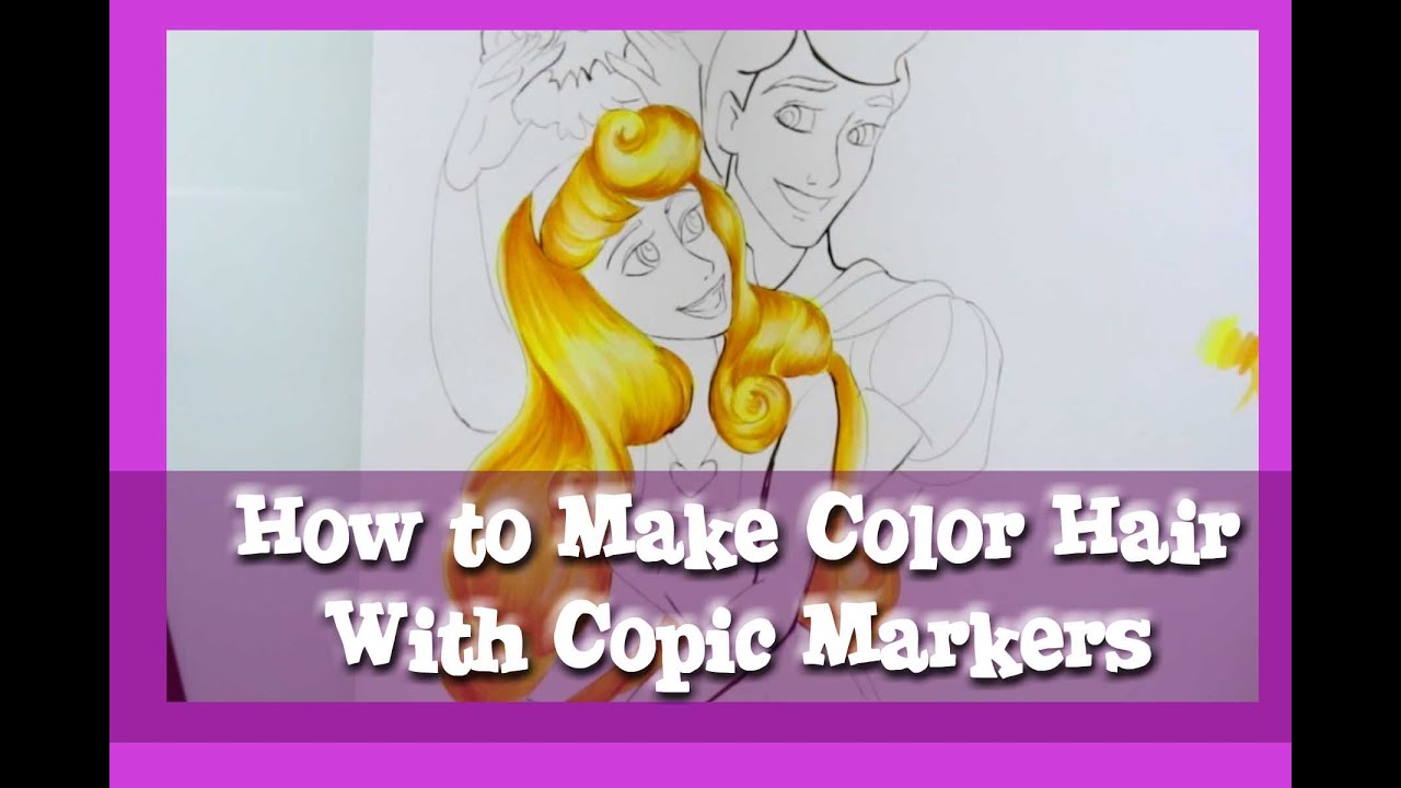 How to COLOR HAIR with COPIC Markers- @dramaticparrot