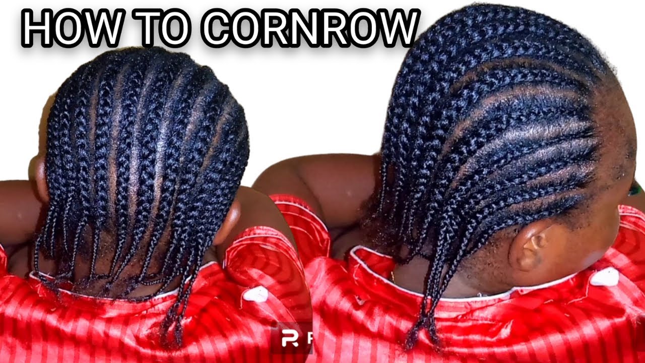 HOW TO CORNROW YOUR HAIR  FOR BEGINNERS I BEGINNERS STEP BY STEP CORNROW#cornrow#hairstyle#braids
