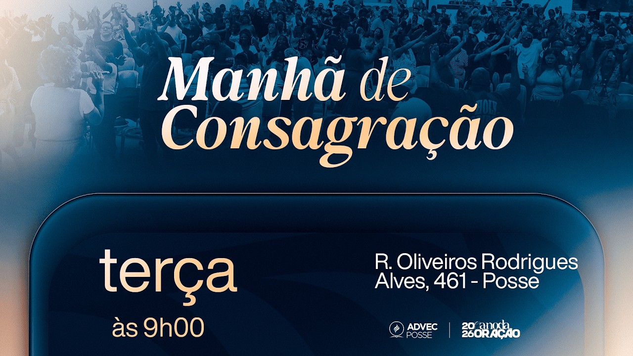 Manh&atilde; de Consagra&ccedil;&atilde;o | Dc. Davi Mendon&ccedil;a | 14/04/2026