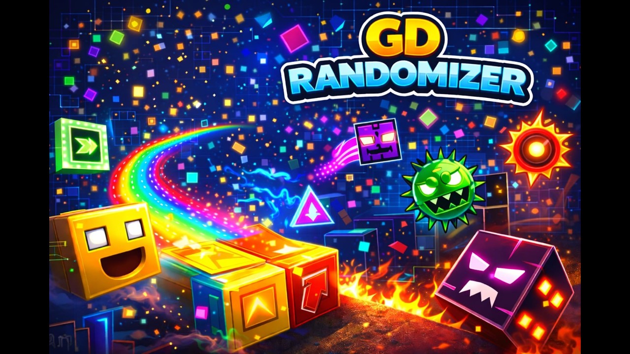 Wir Spielen den GD RANDOMIZER in GEOMETRY DASH