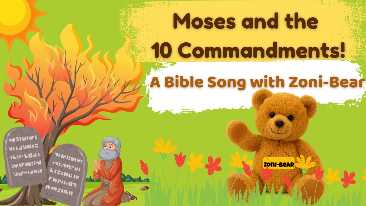 God’s Rules ✨ | Moses and the Ten Commandments | Bible Story Song for Kids | Learn with Zoni-Bear!