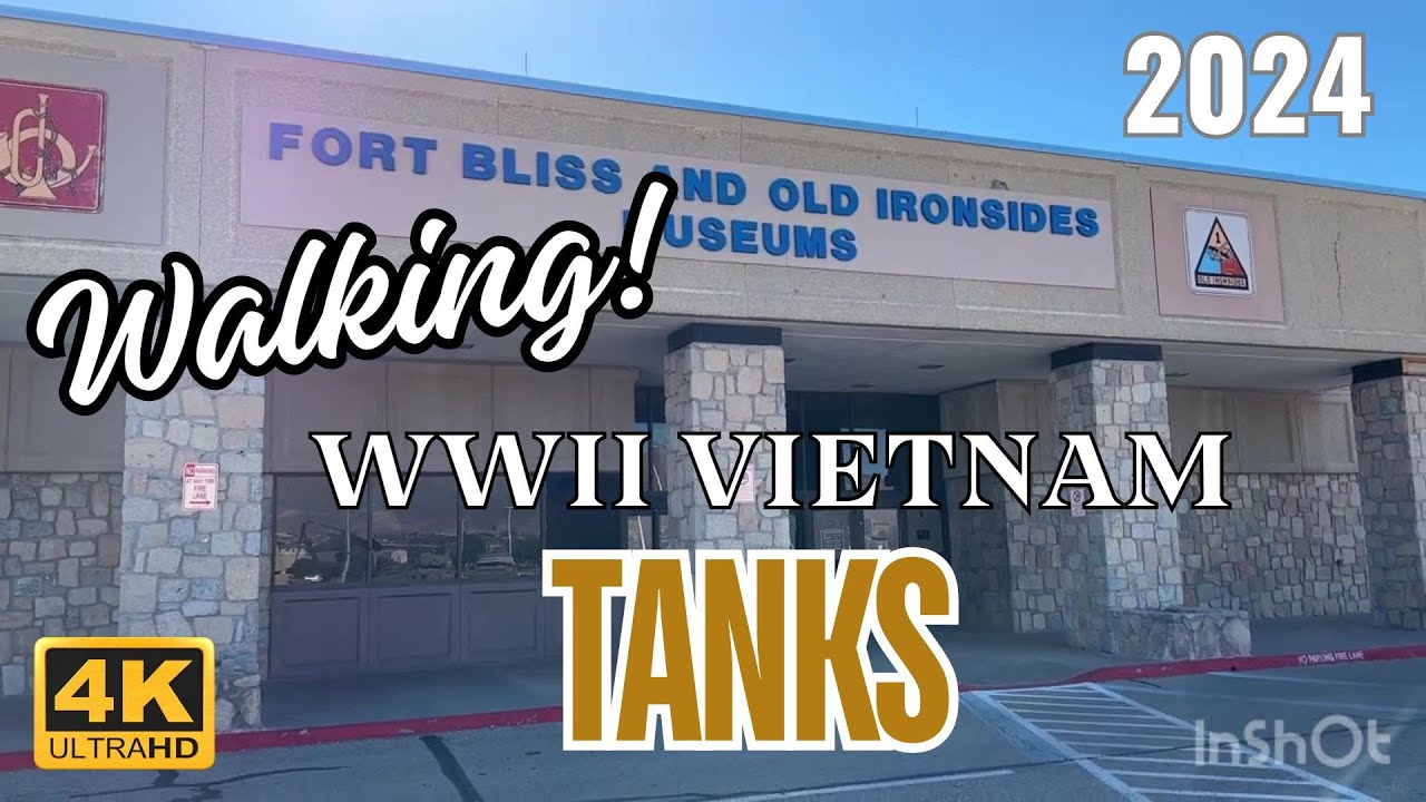 #4K FT BLISS TEXAS WWII VIETNAM TANKS HOWITZER SHERMAN #army #new #popular #military #exploring