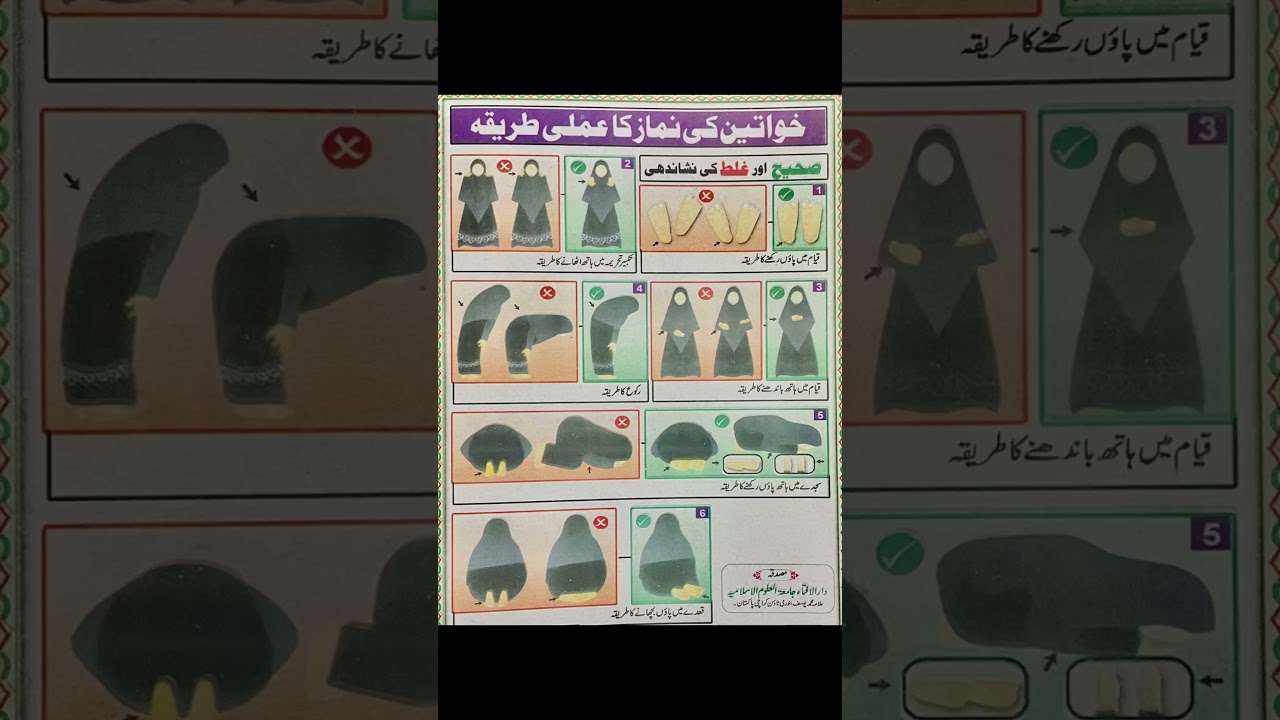 Khawateen Ka Namaz parhne ka sahi tarika🧕🏻 #namaz #khawateen #islam #trending #shorts #viral