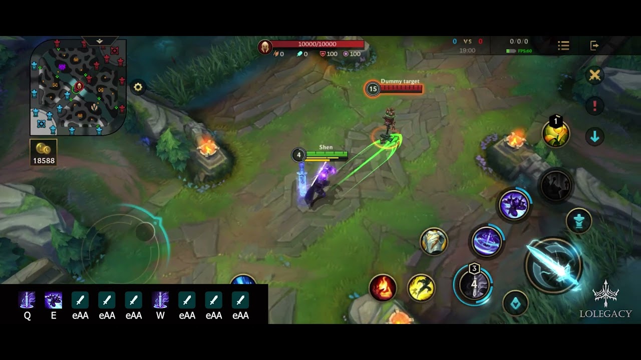 WILD RIFT - Shen Extended Fight Combo