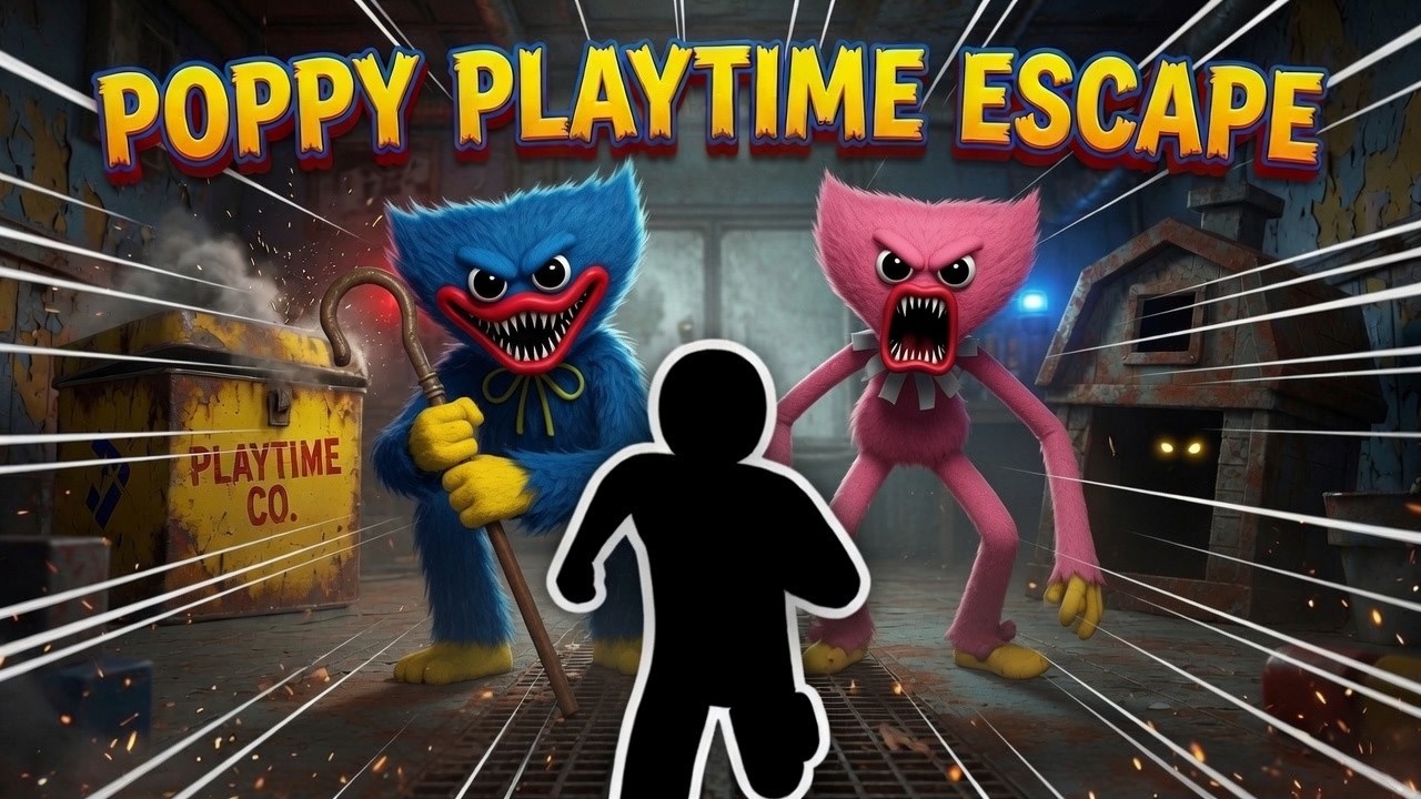 POPPY PLAYTIME ESCAPE | Интерактивная разминка | Погоня за Хагги Вагги | Вирусная игра