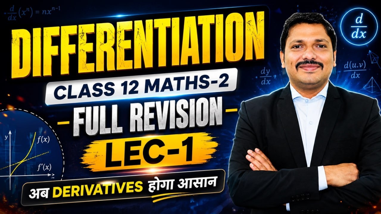Lec 1: Differentiation Class 12 Maths | Unit Test Series | Full Revision for HSC Board | Dinesh Sir