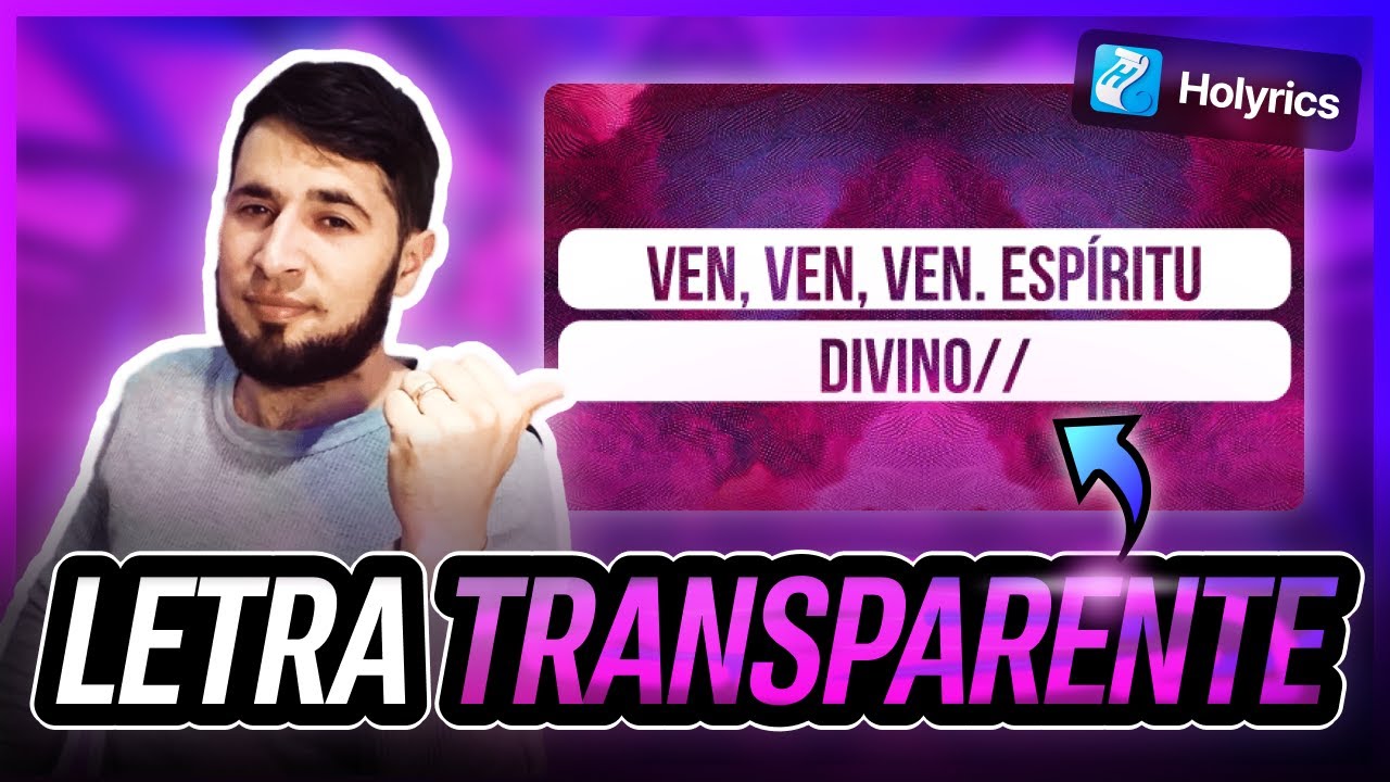NUEVO ESTILO de LETRA | CÓMO PONER LETRA TRANSPARENTE con FONDO EN HOLYRICS 🔥