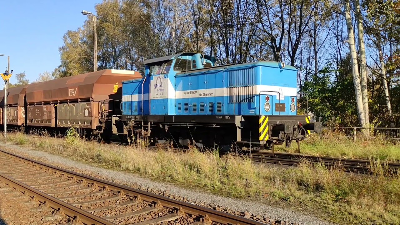 Rangierbetrieb mit Ost-V60 im Bf Küchwald