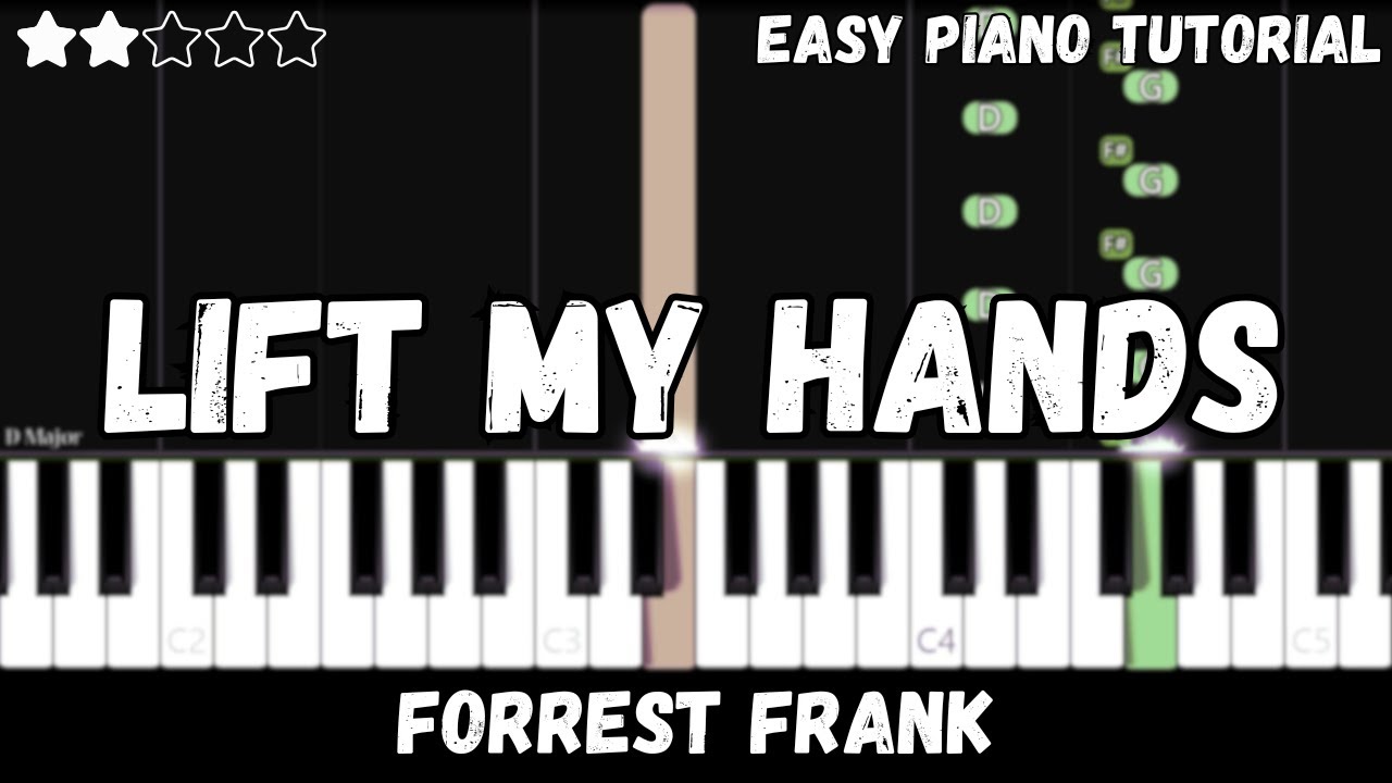 Forrest Frank - Lift My Hands (Easy Piano Tutorial)