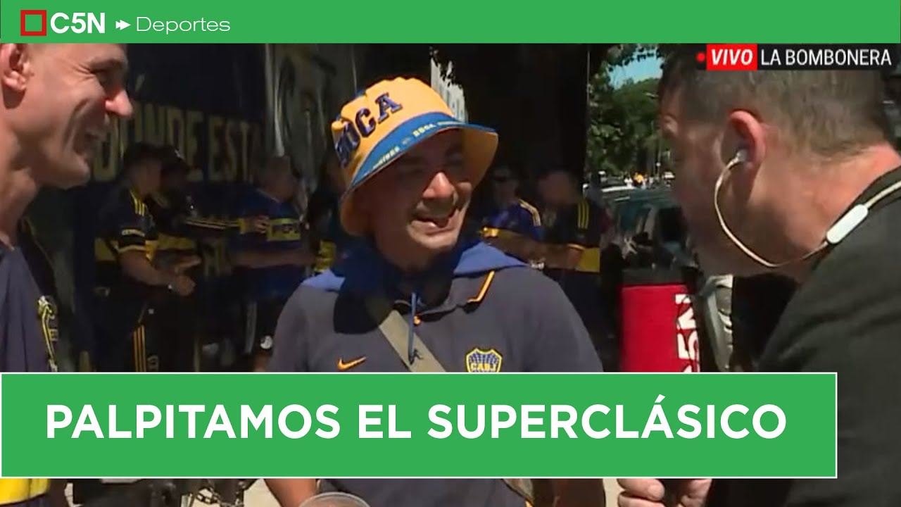 Así llegaban los HINCHAS de BOCA a la BOMBONERA a horas del SUPERCLÁSICO