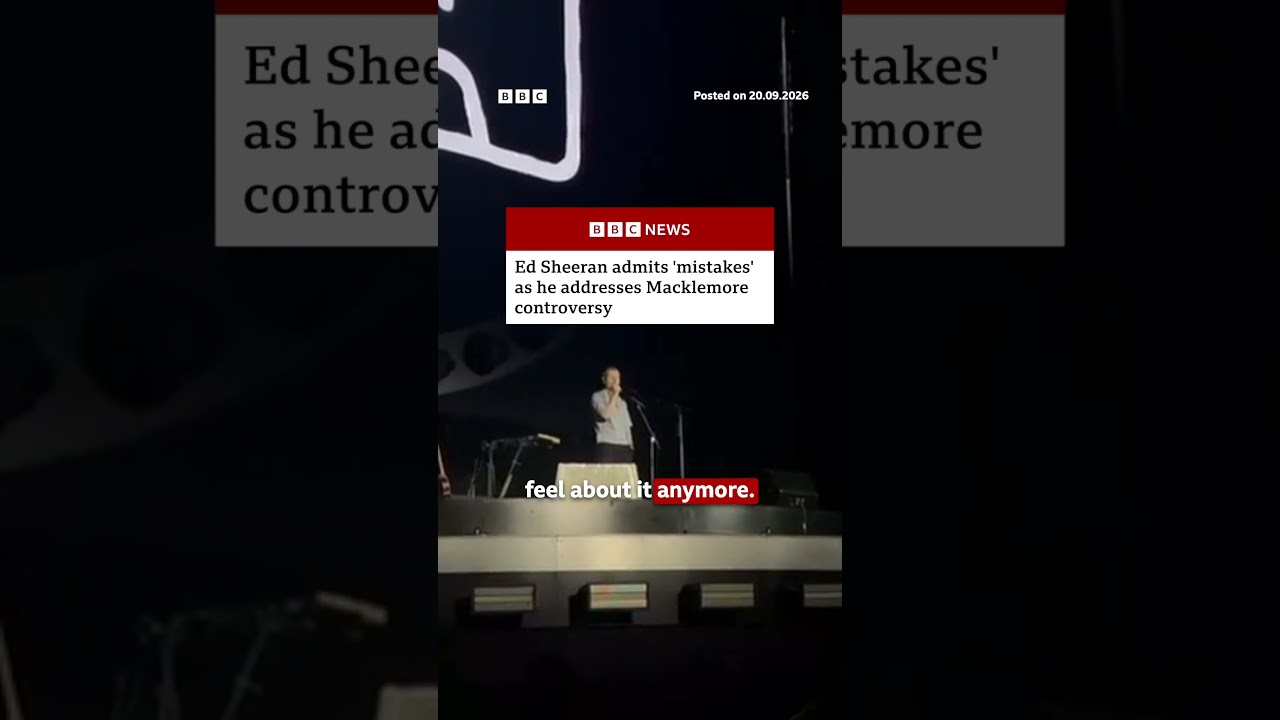 Ed Sheeran admits 'mistakes' as he addresses Macklemore controversy. #BBCNews