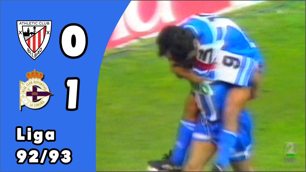 Athletic de Bilbao 0-1 Deportivo | Resumen | Liga 92/93 | Jornada 33